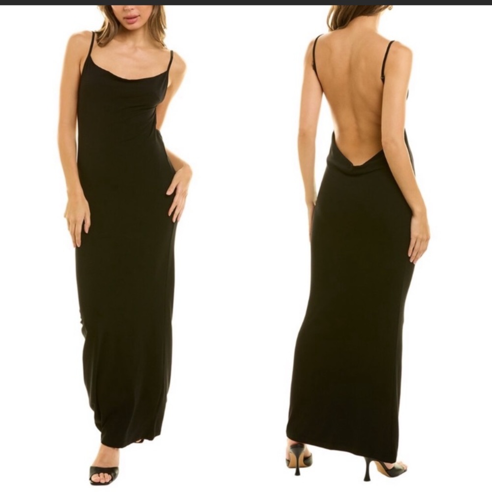 Weworewhat Jersey evening open back dress